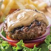 Burger Patty With Cheese Sauce