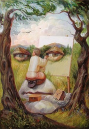 Self Portrait Under the Lime Trees