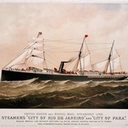 SS City of Rio De Janeiro Sinks Entering San Francisco Bay, Killing 128.