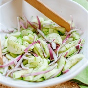 Cucumber and Red Onion Salad