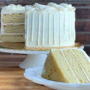 Almond Vanilla Cake With Buttercream
