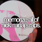 Memorize All of Nicki Minaj's Raps