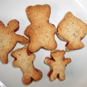 Vegan Marzipan Raspberry Rum Cookies