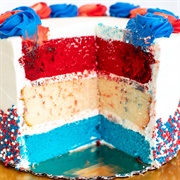 Joe Gambino's Bakery 4th of July Parfait Cake