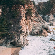 McWay Falls and Waterfall House Ruins