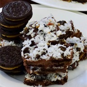 Oreo Caramel Coconut Bark