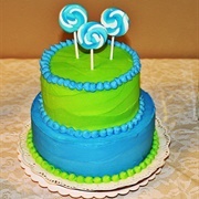 Blue Green Cake