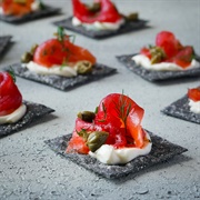 Charcoal Sourdough Crackers
