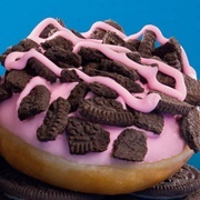 Krispy Kreme Oreo Strawberry Donut