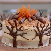 Decorated Apple Cake