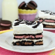 Oreo Banana Split Ice Box Cake