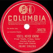 You'll Never Know - Frank Sinatra