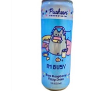 Pusheen I'm Busy Blue Raspberry Fizzy Drink