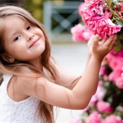 Kids Picking Flowers