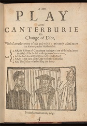 A New Play Called Canterburie, His Change of Diot (Edmund William Ashbee)