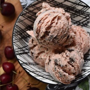 Crushed Oreo Summer Cherry Ice Cream