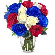 Look for a Red, White and Blue Bouquet