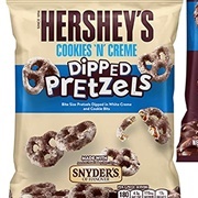 Hersheys Cookies Creme Dipped Pretzels