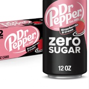 Dr Pepper Strawberries &amp; Cream Zero Sugar