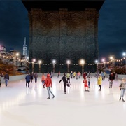 Ice Skating at Glide at Brooklyn Bridge Park