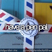 Have a Pen Pal