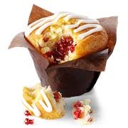Raspberry White Chocolate Muffin