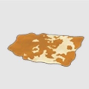 Light-Brown Cow-Print Rug