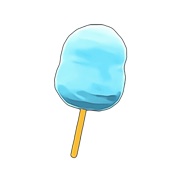 Ramune-Soda Cotton Candy