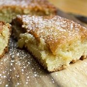 Caramel Chocolate Almond Gooey Butter Cake