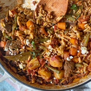 Youvetsi (Greek Lamb Stew With Orzo)