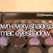 Own Every Shade of Mac Eyeshadow