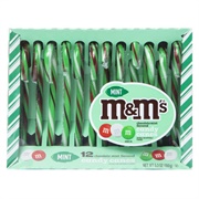 Mint M&M's Chocolate Candy Canes