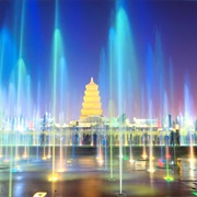 Big Wild Goose Pagoda Fountain, China