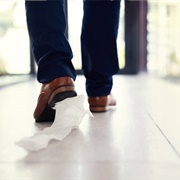 Toilet Paper on Shoe