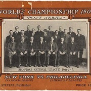 New York Giants Win Baseball's World Series