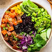 Rainbow Salmon Poke