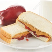 Apple Jam and Nut Butter Sandwich