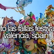 Go to Las Fallas Festival in Spain