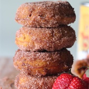 Pumpkin Strawberry Doughnuts