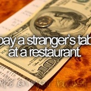 Pay a Stranger's Table at the Restaurant