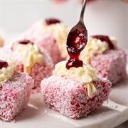 Raspberry Lamington