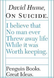 Great Ideas on Suicide (David Hume)