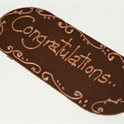 Chocolate With Writing on It