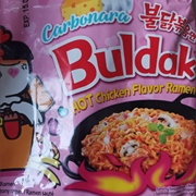 Buldak. Hot Chicken Flavour. Carbonara