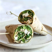 Feta and Hummus Wrap