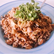 Rice With Mushrooms and Fresh Herbs