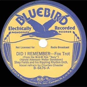 Did I Remember? - Shep Fields & His Rippling Rhythm Orchestra