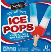 Signature Select Blue White Red Ice Pops