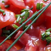 Tomato Salad With Chives