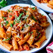 Pasta With Mushroom Ragu